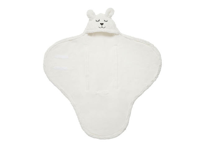 Wikkeldeken - Jollein - Bunny - Off-white - Per Stuk