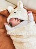 Wikkeldeken - Jollein - bunny - off-white - per stuk