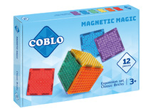 Bouwset - Coblo Bricks - magnetisch - LEGO - set van 12