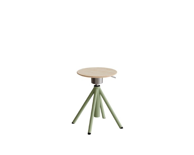 Kruk - Metaal - Atlas - Laag 43-53 Cm