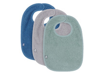 Slab - Jollein - Badstof - Ash Green/Storm Grey/Jeans Blue - Per 3 Stuks
