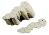 Hout - boekenworm - set van 24