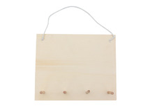 Hout - sleutelhangerlijst - p/st