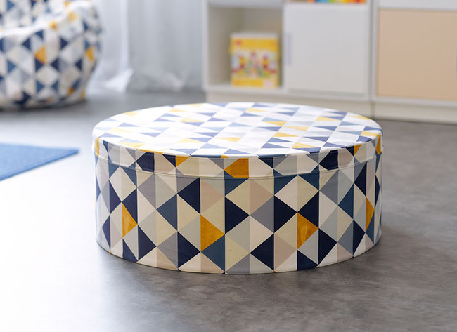 Zitkussen - Poef - Groot - Driehoekjes - Per Stuk