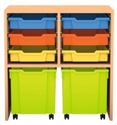 Kast, Diepe Rolkisten, 2 Kolom