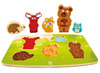 Puzzel - Hape - tactiele puzzel - bosdieren