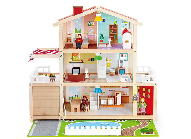 Poppenhuis - Hape Doll Family Mansion - Mega Villa - Per Set