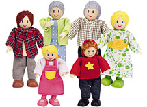 Poppenhuis-europese familie