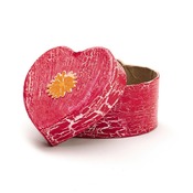 Hout - Doosje - Hart - 8 Cm - P/St