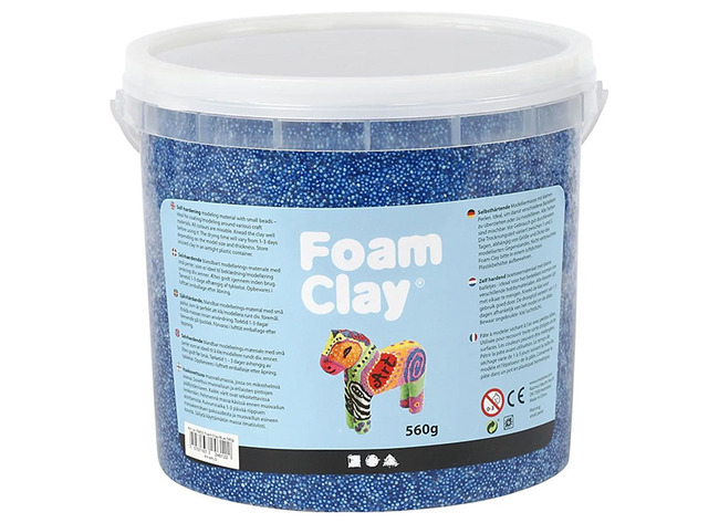 Boetseerklei - Foam Clay - 560 G - Blauw - Per Stuk