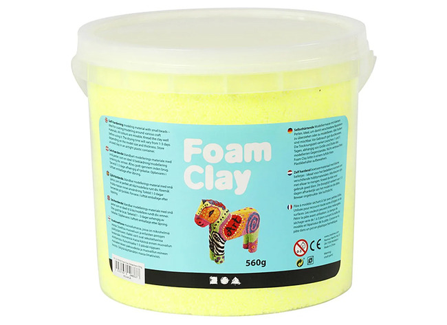 Boetseerklei - Foam Clay - 560 G - Geel - Per Stuk