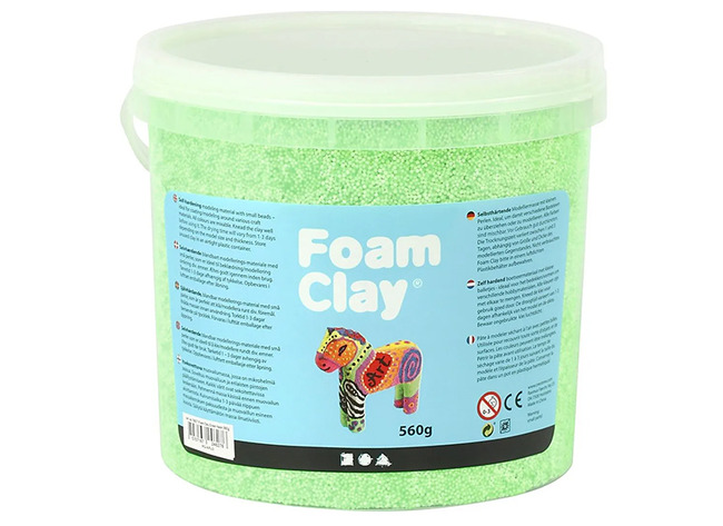 Boetseerklei - Foam Clay - 560 G - Groen - Per Stuk