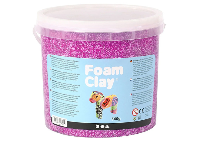 Boetseerklei - Foam Clay - 560 G - Paars - Per Stuk
