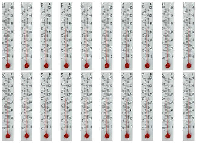 Thermometer - Zelfklevend - 8,7 Cm - Set Van 20