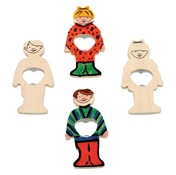 Hout - Flessenopener - Figuratief