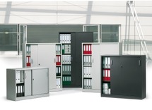 Kast - In Hout- Schuifdeurkast - Hoogte 184 Cm - lichtgrijs - per stuk