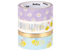 Kleefband - maskingtape - Folia - bees gold - set van 4