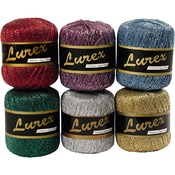 Garen - glittergaren - 25 g - set van 6