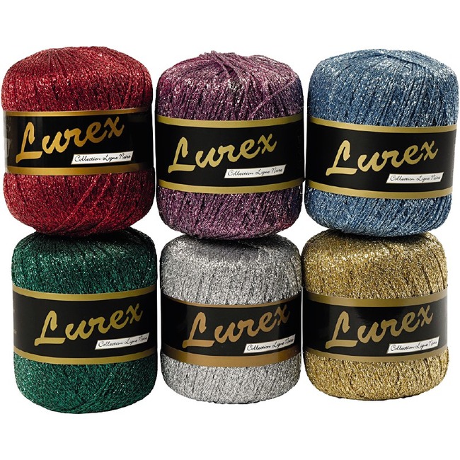 Garen - Glittergaren - 25 G - Set Van 6