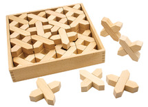 Speelblokken - X blokken - hout - per set