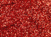 Decoratiemateriaal - glitters - biologisch afbreekbaar - rood - per strooibus - 113 gr