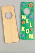 Hout - Deurhanger - Set Van 10