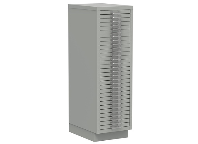 Kast, Metaal, Multiladenkast, Hoogte 86 Cm, 30 Laden