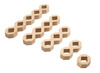 Bouwset - honingraat blokken - hexagon - hout - per set