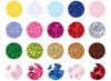 Decoratiemateriaal - glitters - Folia - organic glitter & sequins - set van 20