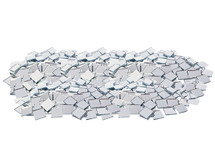 Decoratiemateriaal - spiegels - zelfklevende spiegelmozaiek - set van 500