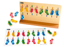 Kleuren En Vormen - Spel -Nathan - Sokken Sorteren