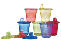Eetgerei - beker - Nuby - Wash or toss drinkbekers - set van 6