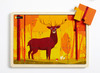 Puzzel - nathan - bosdieren - set van 4