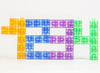 Constructie - kunststof - linking cubes - transparant - klasset - set van 300