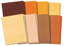 Creapapier - Roylco - huidskleuren papier - set van 48