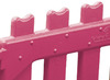 Scheidingshekken - kunststof - set van 4 - fuchsia - per stuk