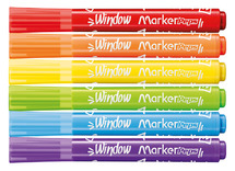 Stift - raamstift - Maped Color'Peps Window - 5 mm - set van 6