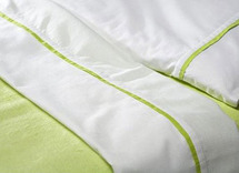Laken Met Boordje 75X100Cm - limoen - per stuk