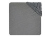 Hoeslakens - Jollein Jersey - 60 x 120 cm - effen - storm grey - per stuk