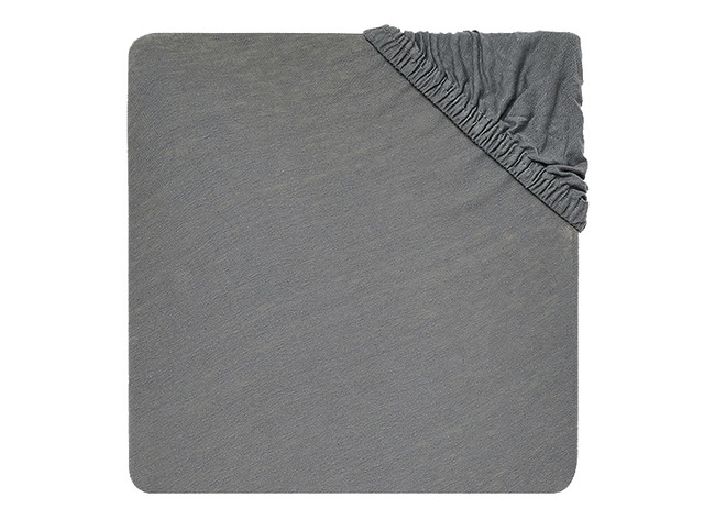Hoeslakens - Jollein Jersey - 60 X 120 Cm - Effen - Storm Grey - Per Stuk