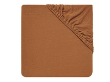 Hoeslakens - Jollein Jersey - 60 x 120 cm - effen - caramel - per stuk