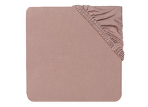 Hoeslakens - Jollein Jersey - 60 x 120 cm - effen - chestnut - per stuk