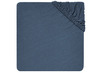 Hoeslakens - Jollein Jersey - 60 x 120 cm - effen - jeans blue - per stuk