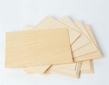Houten Bordjes V. Gelamineerd Populier - 330X240X3 Mm - Set Van 10
