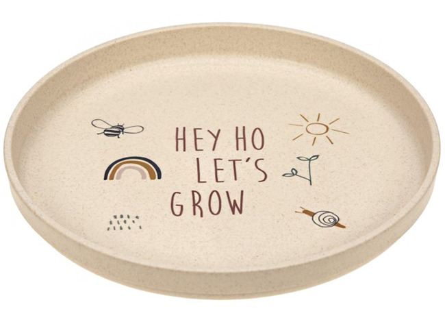 Eetgerei - Bord - Lassig - Bord Met Antislip 180 Mm - Per Stuk - Let It Grow - Leverbaar In 3 Designs