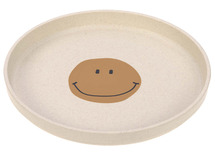 Eetgerei - bord - Lassig - bord met antislip 180 mm - per stuk - happy rascals smile - leverbaar in 3 designs