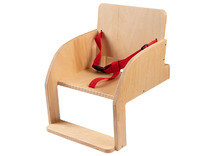 Stoel - kinderstoel - Dusyma - 30 x 37 x 36 cm - berk - met riem - voor JJ1497 - per stuk