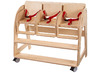 Stoel - kinderstoel - Dusyma - 30 x 37 x 36 cm - berk - met riem - voor JJ1497 - per stuk