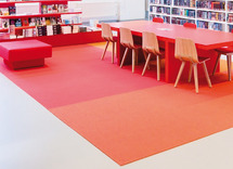 Tapijt - rechthoek - met festonrand - 200 cm x 300 cm - garnet - per stuk