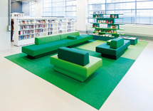 Tapijt - rechthoek - met festonrand - 200 cm x 300 cm - sage - per stuk